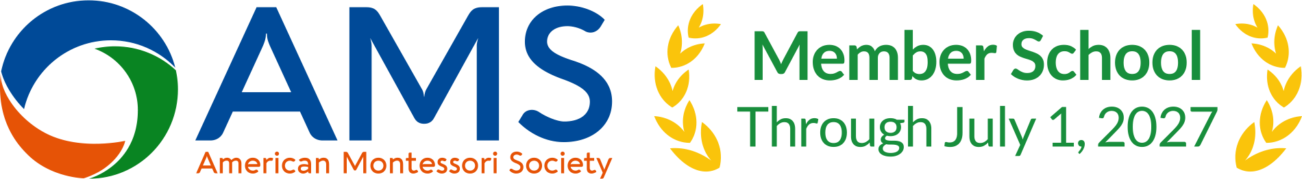 American Montessori Society Member School through July 1, 2027