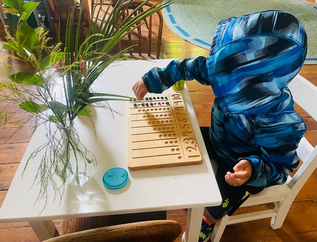 Seasonal celebration with students at Spicebush Montessori School